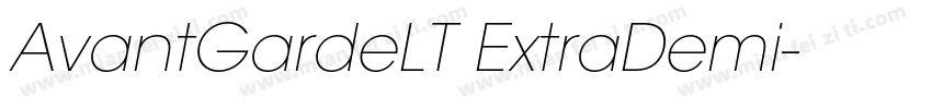 AvantGardeLT ExtraDemi字体转换
